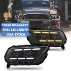 Led Headlights Assembly Ford Mustang 2010-2014 Sequential Front Lamps New. Price: $539.00.