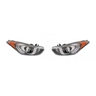 For Hyundai Elantra Gt Headlight 2013-2017 Passenger And Driver Pair/set Halogen New. Price: $541.06.