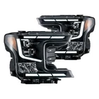 Ford F-150 18-20 Headlights Driver & Passenger Side Black Sequential Drl Bar New. Price: $446.03.