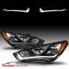 Hid Model+led Bar For 2013 2014 2015 Hyundai Genesis Coupe Black Headlights Set New. Price: $333.28.