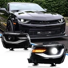 Vland Led Projector Headlights For 2014-15 Chevrolet Camaro W/sequential Signal New. Price: $359.99.