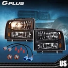 Fit 1999-2004 Ford Super Duty F250 F350 Excursion Conversion Headlights New. Price: $82.99.