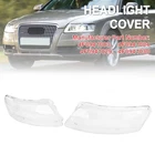 Left+right Headlight Lens Plastic Cover Shell 4F0941003/04 For Audi A6 06-2011 New. Price: $55.63.
