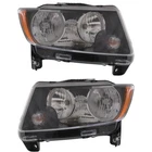 Driver And Passenger Side Headlights For Jeep Compass 2013-2017 Halogen W/ Bulbs New. Price: $132.47.