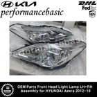 Oem Parts Front Head Light Lamp Lh+rh Assembly For Hyundai Azera 2012-18 New. Price: $753.25.
