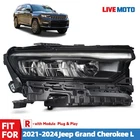Led Right Passenger Headlight For 2021-2024 Jeep Grand Cherokee W/o Motor& Drl New. Price: $166.99.