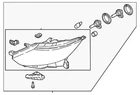 Genuine Nissan Headlamp Assembly 26060-6MR5A New. Price: $1512.20.