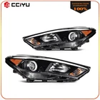 For 2016-2018 Hyundai Tucson Halogen Headlight Assembly W/drl Black Reflector New. Price: $280.99.