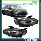 For Dodge Dart 2013-2015 2016 Lh+rh Headlights Headlamps Clear Halogen Black New. Price: $140.91.