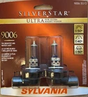 9006 Sylvania Silverstar Ultra Headlight Bulbs 100% Brand New! (2 Pack). Price: $25.95.
