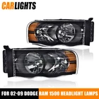 Pair Headlights Headlamp Fit For 2002-2005 Dodge Ram 1500 2500 3500 New. Price: $95.48.