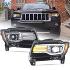 Vland Chrome Led Projector Headlights For 11-13 Jeep Grand Cherokee W/sequential New. Price: $310.49.