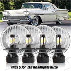 For Chevy Corvette 62-82 Dot 5.75" 5-3/4 Led Headlights Hi-lo Beam 4X 6000K New. Price: $99.99.