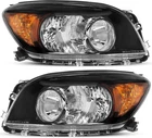 Halogen Headlights Black Housing Amber Reflector Fit Toyota RAV4 2006-2008 New. Price: $74.00.