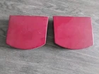 One Pair Used Original Genuine Porsche 914-6 Headlight Covers Red. Price: $55.00.