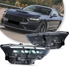 Left+right Pair Full Led Headlight Black W/bulb W/drl 2024-2026 Ford Mustang New. Price: $599.99.