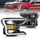 Black Vland Full Led Projector Headlights 2018-2020 Ford F150 Assembly Pair New. Price: $413.99.