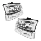 For Chevy 2003-2007 Silverado 03-06 Avalanche Headlight Assembly Chrome Housing New. Price: $68.99.