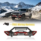 Aaiwa Front Bumper For 2007-2025 Jeep Wrangler Jk Jl & Gladiator Jt W/led Lights New. Price: $299.95.