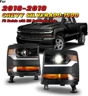 2016-2018 Headlights For Chevy Silverado 1500 Hid/xenon Led Drl Projector Lamps New. Price: $289.99.