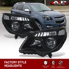 Black Oe Style Headlights Halogen Lamps Pair For 2010-2015 Chevy Equinox Ls Lt New. Price: $113.00.