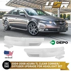 Clear Corner Reflector Diffuser Replacement Set For 2004-2008 Acura Tl Headlight New. Price: $89.95.