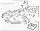 Genuine Ford Headlamp Assembly KT4Z-13008-BB New. Price: $1240.00.