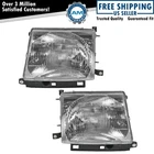 Headlight Assembly Set Driver & Passenger Side Fits 1997-2000 Toyota Tacoma New. Price: $65.99.