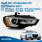 For 2013-2017 Audi A5 S5 Hid/xenon Headlight Projector W/o Afs W/led Drl Right New. Price: $215.99.