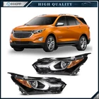 Headlights Assembly Left+right For 2018-2021 Chevy Equinox Black Housing Pair New. Price: $169.99.