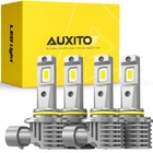 Auxito Combo 4 9005 + 9006 Led Headlight Kit Bulbs High Low Beam White 120000LM New. Price: $44.64.
