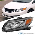 Black Left/driver Side Headlight Fits 2012-2015 Honda Civic 4DR Lamp Assembly New. Price: $62.95.