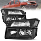 2X Black Housing Headlights Assembly For 2002-06 Chevy Avalanche W/body Cladding New. Price: $78.88.
