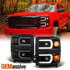 U Neon Bar Black Smoke Fit 2014-15 Silverado 1500 Led Drl Projector Headlights New. Price: $255.99.