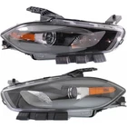 For 2013-2015 Dodge Dart Pair Headlight Driver Passenger Side W/bulbs Black Trim New. Price: $351.46.
