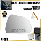 Heated Mirror Glass Right Side With Backing Plate For Tesla Model 2017-2023 New. Price: $17.09.