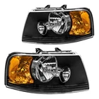 Headlight Assembly Fit 2003-2006 Ford Expedition Halogen Black Housing Set New. Price: $86.99.