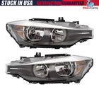 Right+left Pair Halogen Headlights Lamps For 2012-2015 Bmw 320I 328I Sedan Wagon New. Price: $238.31.