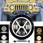 7'' Led Headlights Halo White Drl&turn Signal Fit Jeep Wrangler Jk Lj Cj New. Price: $32.99.
