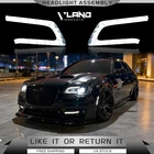 Pair Vland For 2011-2023 Chrysler 300 Black Led Drl Projector Headlights Front New. Price: $274.99.