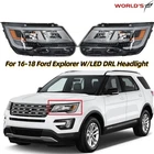Rh+lh Ford Explorer 2016 2017 2018 Headlights Assembly With Led Drl Chrome New. Price: $235.40.
