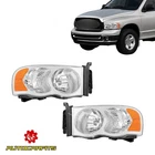 For Dodge Ram 1500/2500/3500 02-05 Headlight Chrome Housing+yellow Reflector New. Price: $53.89.