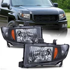 Headlights Headlamps Assembly For 2006-2014 Honda Ridgeline Black Amber Pair New. Price: $72.99.