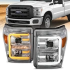 Anzo 11-16 Ford F-250/F-350/F-450 Projector Headlights W/ Plank Style New. Price: $605.89.