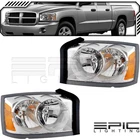 Pair Lh Rh Halogen Headlights Fits Dodge 2005 Dakota Pickup Truck New. Price: $147.42.