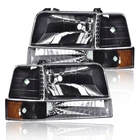 Ford F150 F250 F350 Bronco 1992 1993 1994 1995 1996 Headlights W/led Bar New. Price: $143.70.