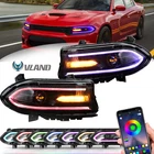 New Led Projector Headlights Rgb Color Change Lamps Fit 2015-2021 Dodge Charger. Price: $427.49.