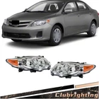 For Toyota Corolla 2011 2012 2013 Headlights Left+right Headlamps Chrome Halogen New. Price: $55.93.