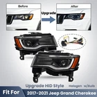 For 2017-2021 Jeep Grand Cherokee Halogen Headlights Upgrade Hid Appearance Pair New. Price: $319.99.