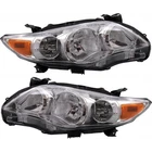 For Toyota Corolla Headlight 2011 2012 2013 Passenger Driver Pair/set Halogen New. Price: $245.98.